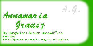 annamaria grausz business card